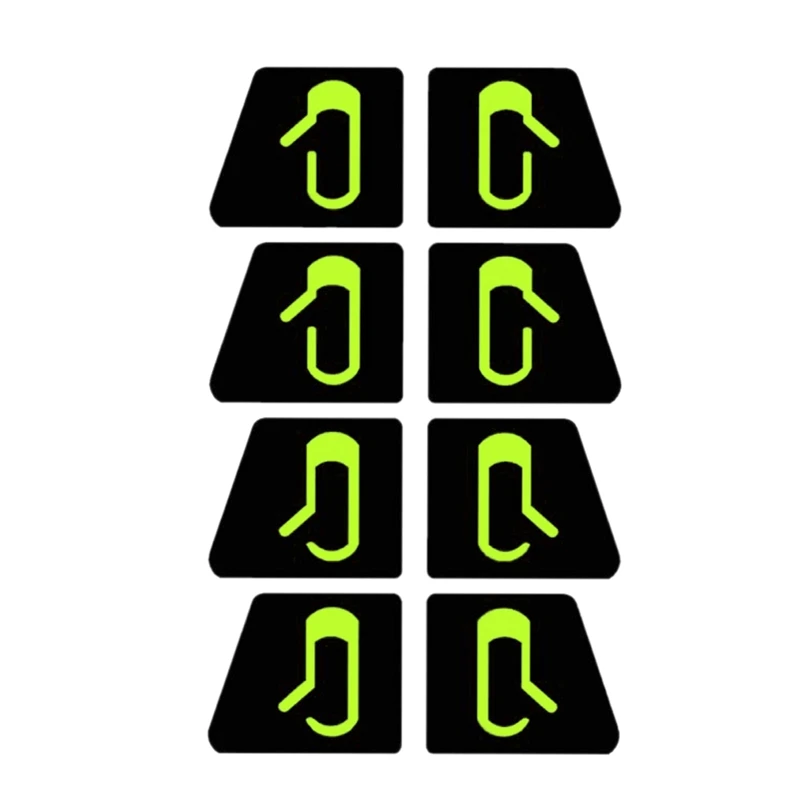 

8Pcs/Set for Tesla Model 3 Car Door Open Exit Sticker Luminous Button Sticker Kit
