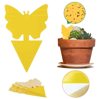 

1 Set Yellow Sticky Traps Glue Paper Mosquitoes Catcher For Fly Insect Trap Killer