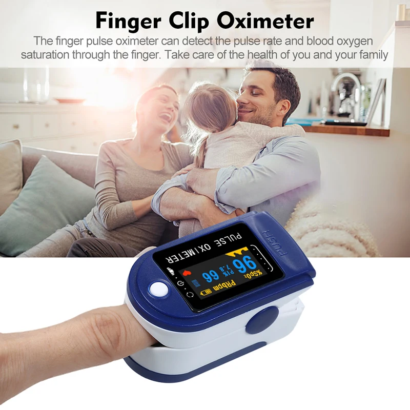 Portable Finger Pulse Oximeter Blood Oxygen Saturation meter Fingertip Pulsoximeter SPO2 Monitor Oximeter OLED Display afbeelding