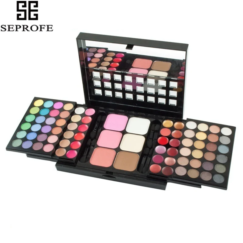 

78 Color Eyeshadow Palette Set 48 Eyeshadow + 24 Lip Gloss +6 Foundation Face Powder/Blush Makeup Kit Cosmetics