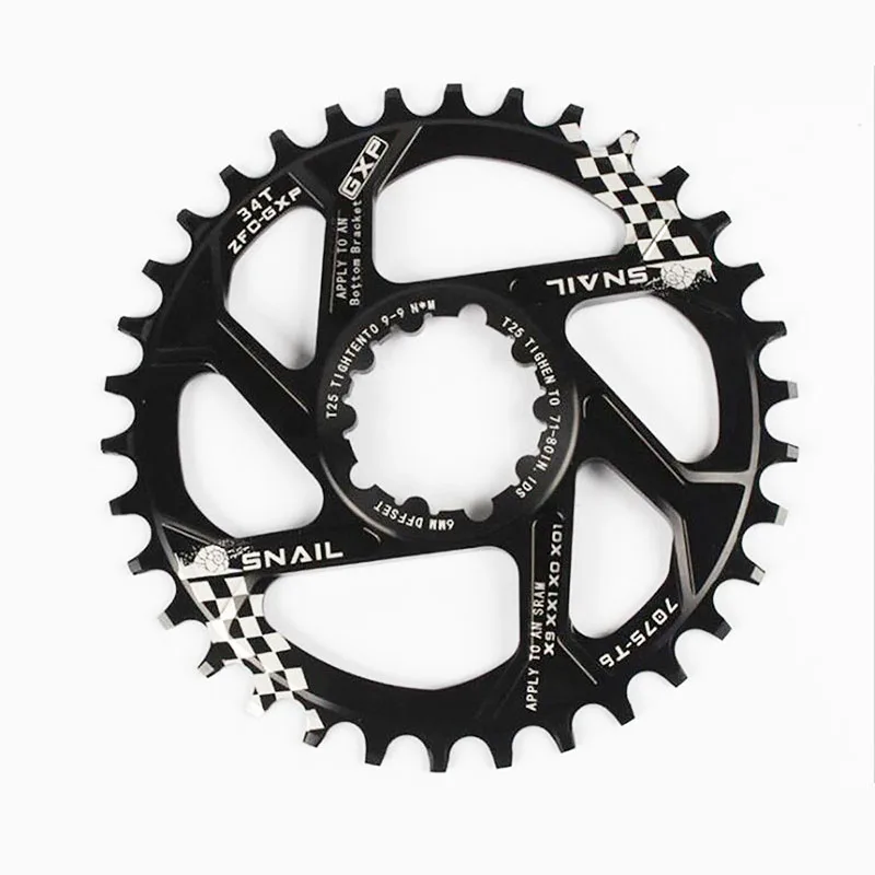 SNAIL 7075 MTB Bike Chainring Crankset 30T 32T 34T Fit Sram GXP XX1 X9 XO X01 BB30  (2)