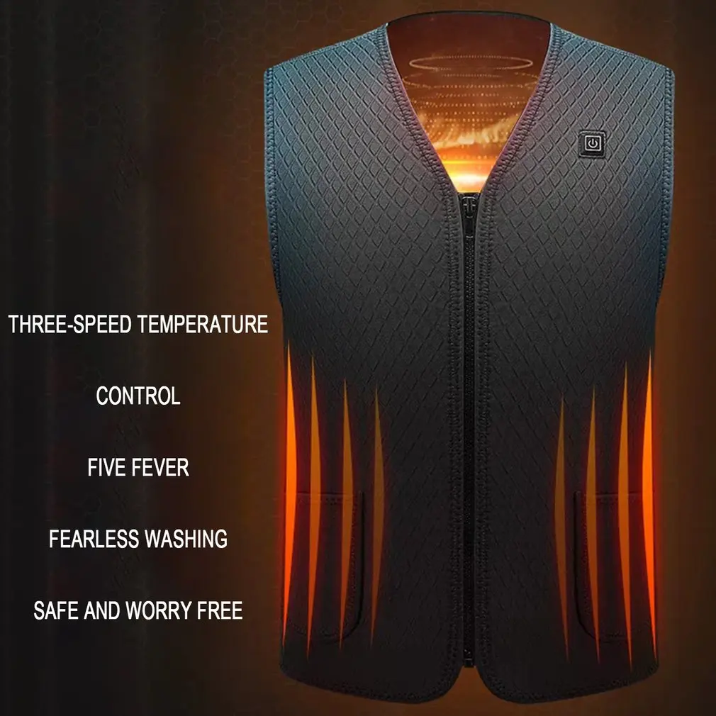 

Electric Vest Charging Intelligent Heating Vest Self-Heating Clothes Constant Temperature Warm Waist Vest Clothing