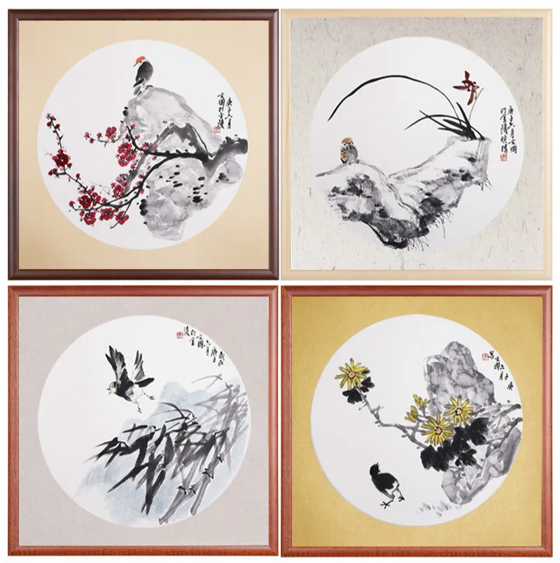 Thicken Soft Calligraphy Mounting Raw Xuan Paper Chinese Rice Paper Card Children Watercolor Painting Lens Cards Carta Di Riso