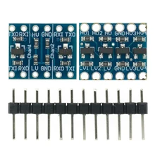 10 pces 2 canais/4 canais iic i2c lógica conversor de nível bi-direcional módulo 5v a 3.3v tábua de pão