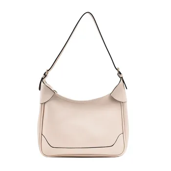 

Fashion Women Shoulder Bag White Female PU Leather Handbag Wild Simple Youth Solid Color Bag Waterproof Easy To Clean