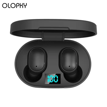 

Bluetooth TWS Bluetooth 5.0 Earphone Stereo 6D Wireless Headset LED Display With Mic Handsfree Earbuds for Xiaomi Redmi Airdots