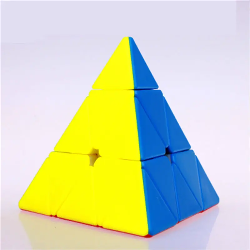 Интеллект куб Brinquedo Educativo головоломка кубики ручной бесконечный Магик Cubo игрушка Подарки Demation куб Пирамида головоломка EE50MF - Цвет: Color Triangle