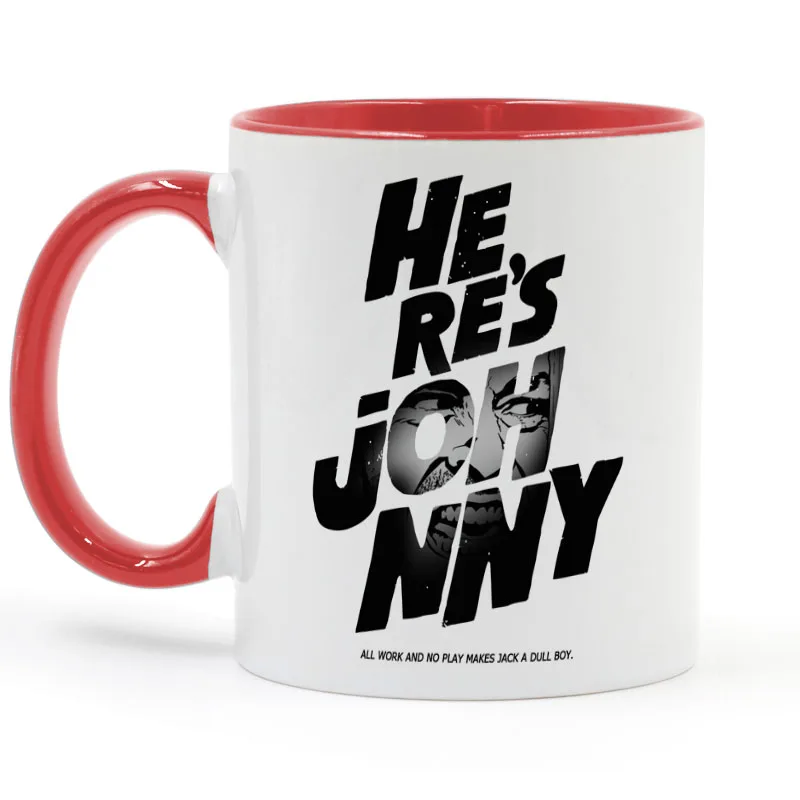 The Shining-Here's Jonny coffee кружка керамическая чашка цвет ручки Внутри Подарки 11 унций
