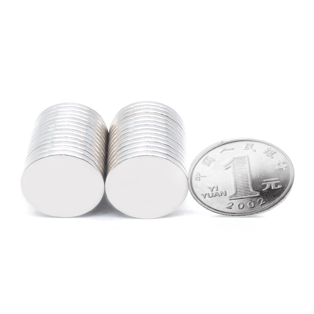 

500 pcs 20mm x 2mm Strong Round Disc 20x2 Nd-Fe-B Neodymium Magnet 20 * 2 New Art Creation Compound 20mm * 2mm Free Shipping