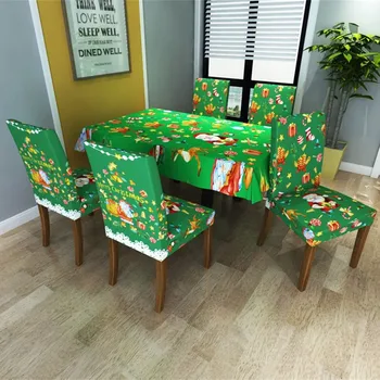

New Christmas Santa claus Tablecloth Creative PVC Christmas Table Cloth Xmas Desktop Decoration