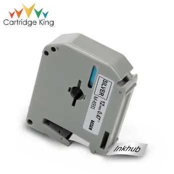 

Cartridge King Label Maker MK931 Black on Silver 12mm*8m MK-931 M-K931Compatible for Brother PT-M95 PT-65 PT-70 PT-80 Tag Print