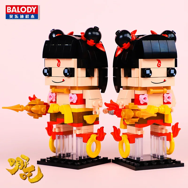 Набор строительных блоков Brickheadz Nezha Sun Wukong кирпичные головки супергероя из