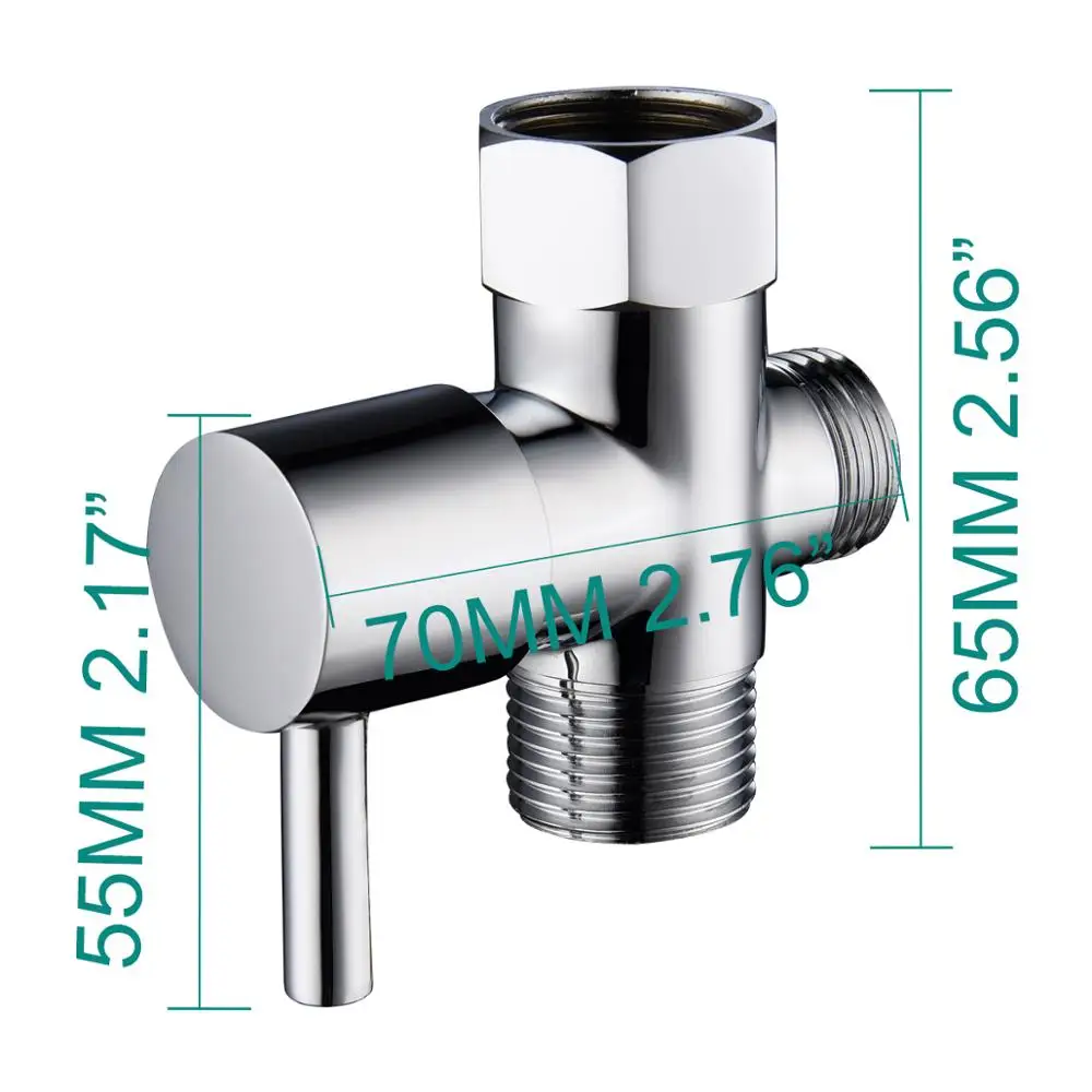 Brass 3 Way Toilet Adapter Us Standard 