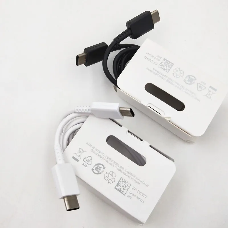 100%Original Samsung Note 10+ Dual Type C Cable Galaxy Charge cable quick fast charge USB 3.1 Type-C for A8S A9S A6S A80 A90