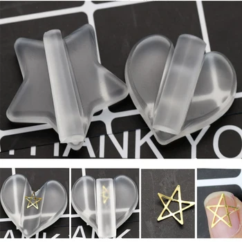 

Professional Embossed Mold Nail Press bar press sheet sheet metal hollow out frame Transparent Radian Bar Nail Plastic manicure