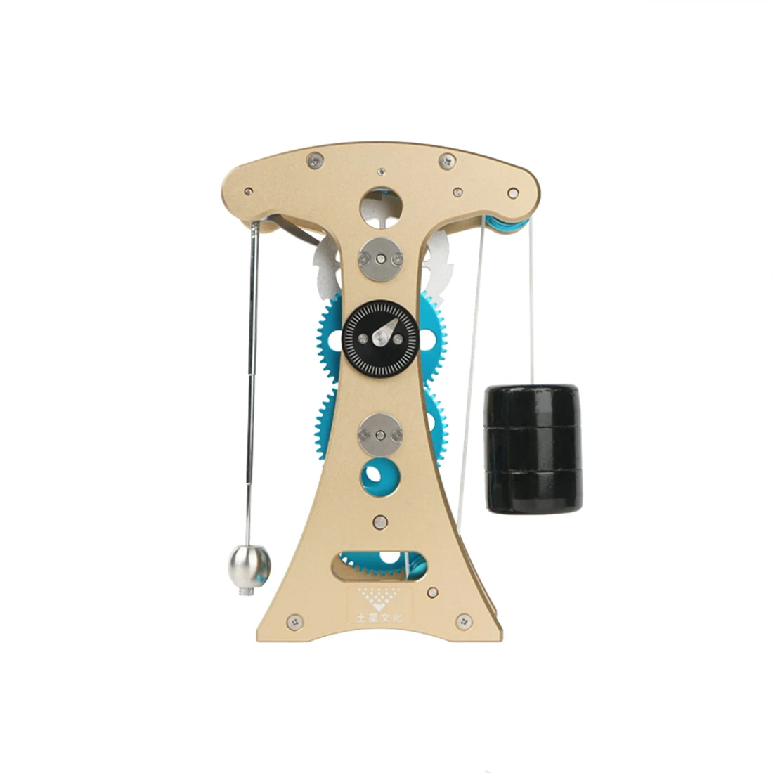 Цельнометаллический 3D Galileo маятник часы сплав Собранный двигатель модель