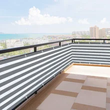 Home Balcony Privacy Screen with Grommets Fence Deck Shade Sail Yard Cover UV Sunblock Wind Child Safe Protection Summer Supply