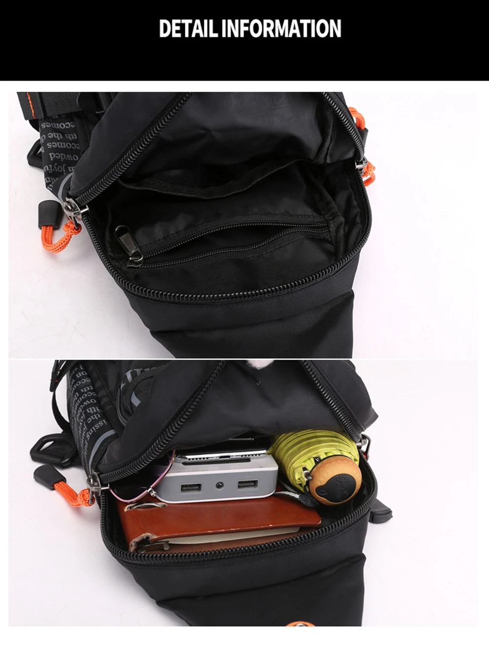 New Men Chest Bag High Quality Nylon Rucksack Knapsack Brand Famous Travel Casual Male One Shoulder Bags Sling Backpack Daypack