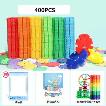 

200/400pcs snowflake building blocks DIY Educational Learning Toys For Baby Early Learning Toys Friends