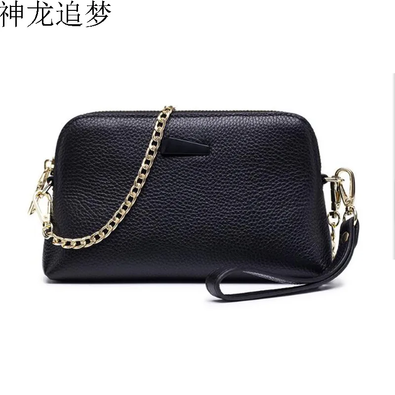 

The first layer of leather Europe Female wild small bag female soft leather Shell bag mini women purse casual mobile phone bag