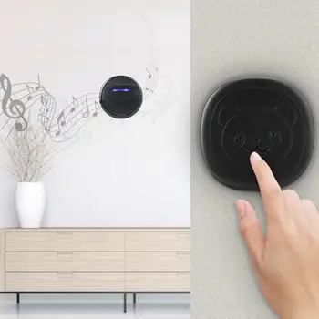 

Wireless Waterproof Doorbell Touch Button Dog Door Bell With Battery 1 Transmitter&1 Receiver Home Security SOS Caller door ring