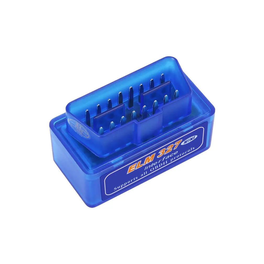Инновационный мини портативный ELM327 V2.1 OBD2 II Bluetooth диагностический авто интерфейс сканер Синий Премиум ABS диагностический инструмент