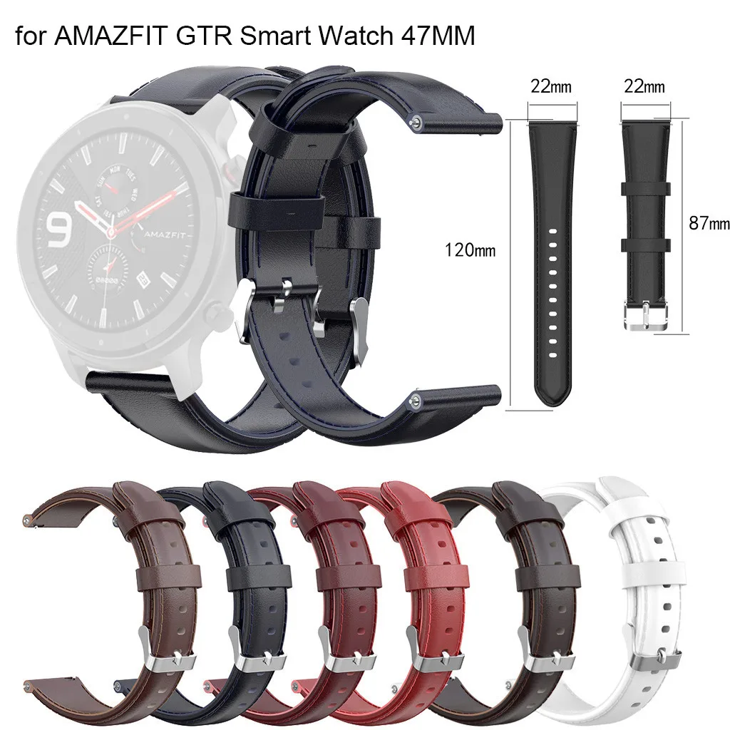 Кожаный сменный ремешок для часов для AMAZFIT GTR Смарт-часы 47 мм Высокое качество