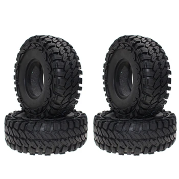 

4Pcs Climbing Vehicle 1.9 Inch Rubber 114mm Tire Belt Sponge Inner Gallbladder Tires for 1:10 RC 4WD SCX10 (Without Wheel Hub)
