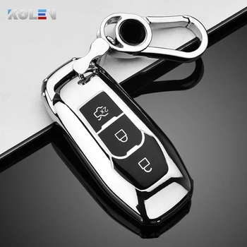Soft TPU Car Remote Key Case Cover Holder Shell per Ford Focus 3 4 ST Mondeo 5 MK5 Mustang F-150 Explorer Edge Fiesta Kuga MK3 4