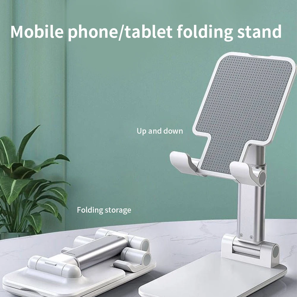 Lazy Phone Holder Play Games Online Learning Alloy Plastic Foldable Cell Phone Holder Flexible Desktop Mobile Phone Support tool tote bag
