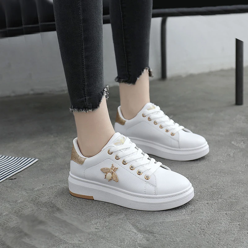 soft white leather trainers