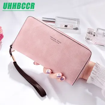 

Brand Designer Wristband Wallets Women Many Departments Clutch Wallet Female Long Large Card Purse Ladies Handbag