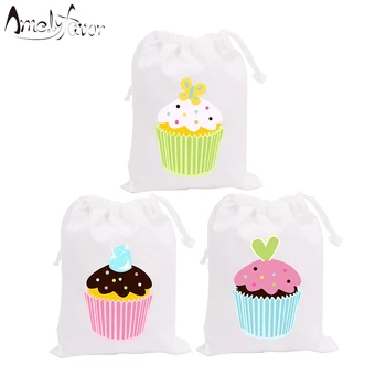 

Tea Time Theme Party Favor Bags Candy Bags Gift Bags Cake Dessert Kids Birthday Party Container Decorations Supplies