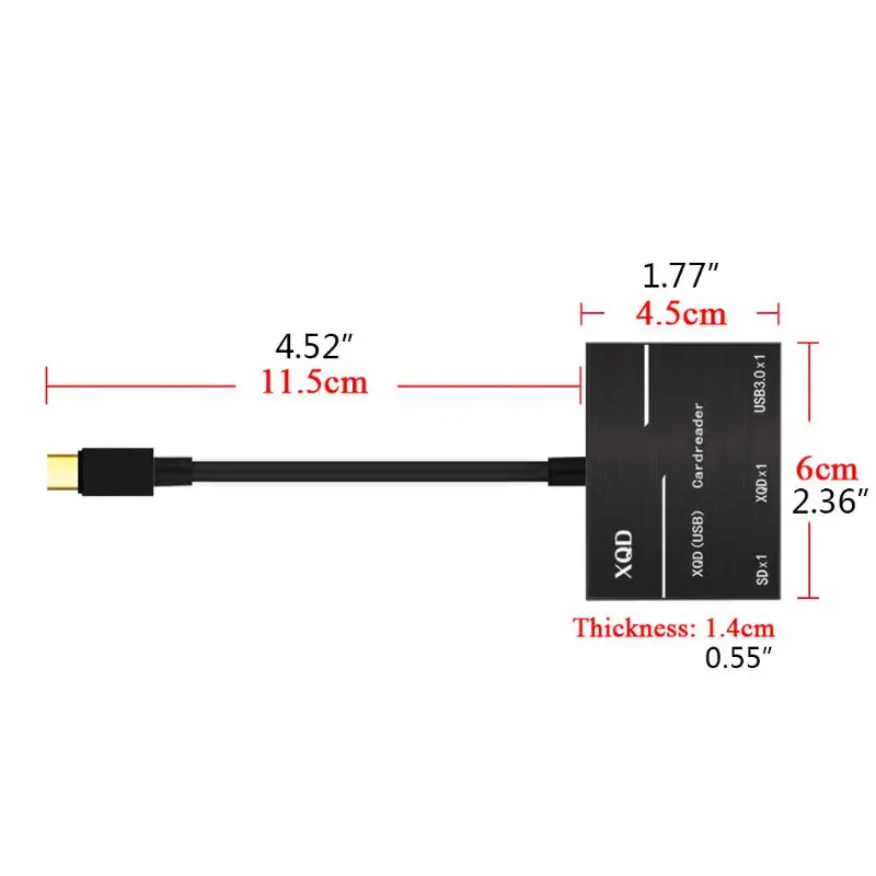 Type-C к XQD/SD высокоскоростной кард-ридер USB3.0 компьютерный набор адаптеров для камеры