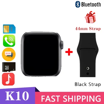 

K10 Smart Watch Series 6 Men Women Smartwatch Support Bluetooth Sim Call TF Card Music Play For Android&IOS Phone PK W26 X6 T500
