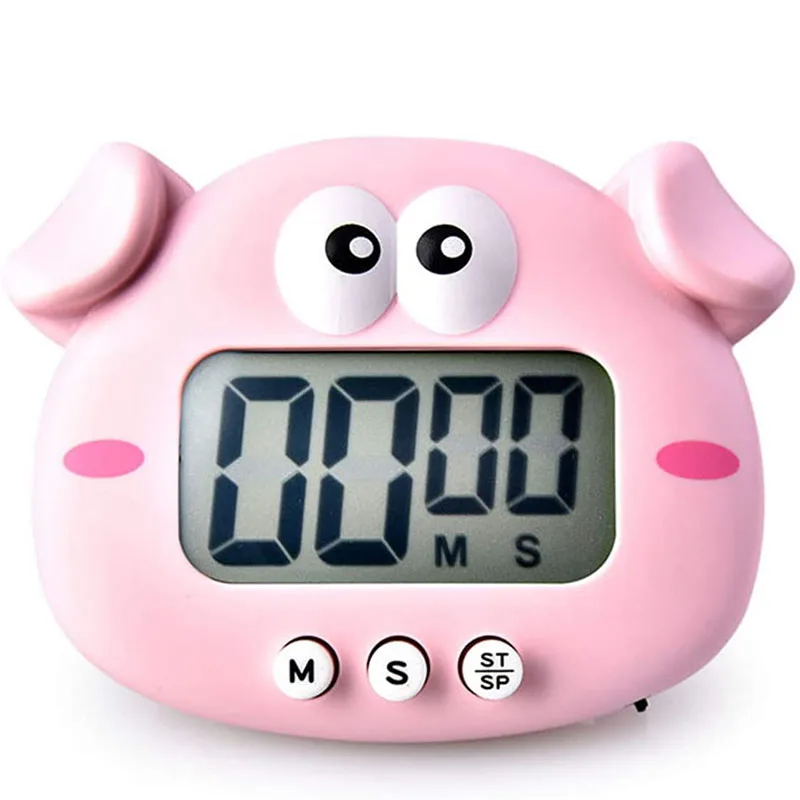 LED Digital Screen Kitchen Timer Magnetic Countdown Timer for Kitchen Cooking Cute Loud Alarm Clock kitchen scissors Kitchen Tools & Gadgets