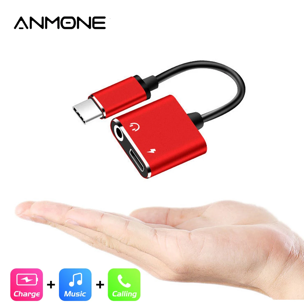 ANMONE usb type C аудио адаптер тип-c до 3,5 мм разъем для наушников аудио конвертер кабель для huawei P20 Xiaomi Mi 6 8 USB C разъем