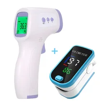 Fast Ship Digital Finger Pulse Oximeter Pulsoksymetr Fast Measure in 5 Seconds SPO2 PR Heart Rate Monitor and Body Thermometer