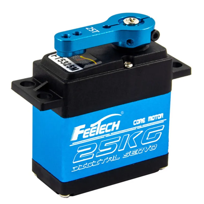 2020 Waterproof 7.4V 25KG Stainles gear High Torque 180 Degree RC Servo for RC Robotic Arm DIY Baja Car 1/10 Scale Crawler Truck