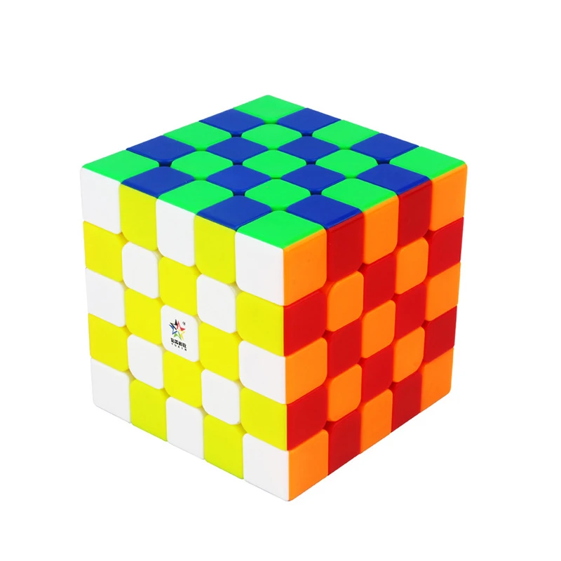 HuangLong 5x5x5 магнитные 63 мм Нео магические кубики Профессиональный головоломка для мозга Cubo Magico Развивающие игрушки для детей скоростной куб - Цвет: Stickerless