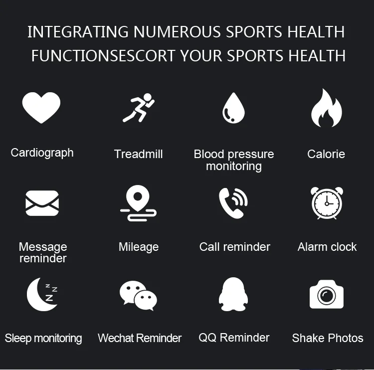 M4 спортивный браслет монитор здоровья Часы heart health с кровяным ...