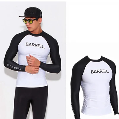 Long sleeves Мужчины Анти-УФ тонкий Сноркелинг Дайвинг Skinsuit серфинг с длинными рукавами Топы мокрый гидрокостюм для серфинга и дайвинга Сноркелинг костюм для дайвинга - Цвет: Long sleeves