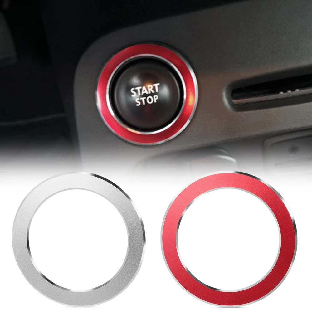 Стайлинг автомобиля кольцо для запуска и остановки двигателя аксессуары чехол