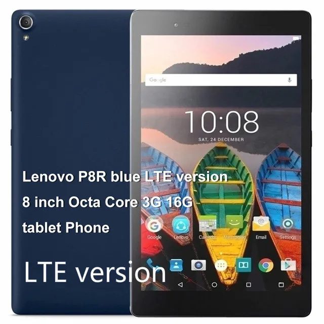 LenovoP8R LTE blue Lenovo P8 8,0 дюймов планшетный ПК Snapdragon 625 2,0 ГГц Восьмиядерный 3 ГБ ОЗУ 16 Гб ПЗУ Android 6,0 wifi/LTE версия 4250 мАч - Комплект: LenovoP8R LTE blue