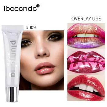 

7 Color Natural Long-lasting Moisturizing Transparent Tube Jelly Lip Gloss Non-stick Cup Non-fading Lip Glaze Lips Plumper TSLM1