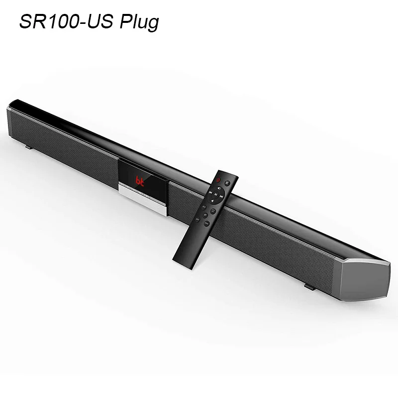 SR100-US BS-36 домашний кинотеатр объемный Многофункциональный Bluetooth Саундбар динамик с 4 полный диапазон рога поддержка складной Сплит для ТВ/ПК - Цвет: SR100-US