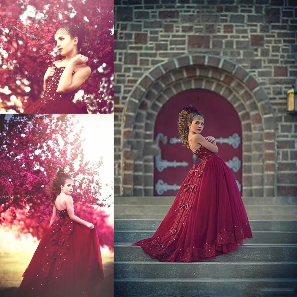 burgundy-girls-pageant-dresses-sparkly-crystals