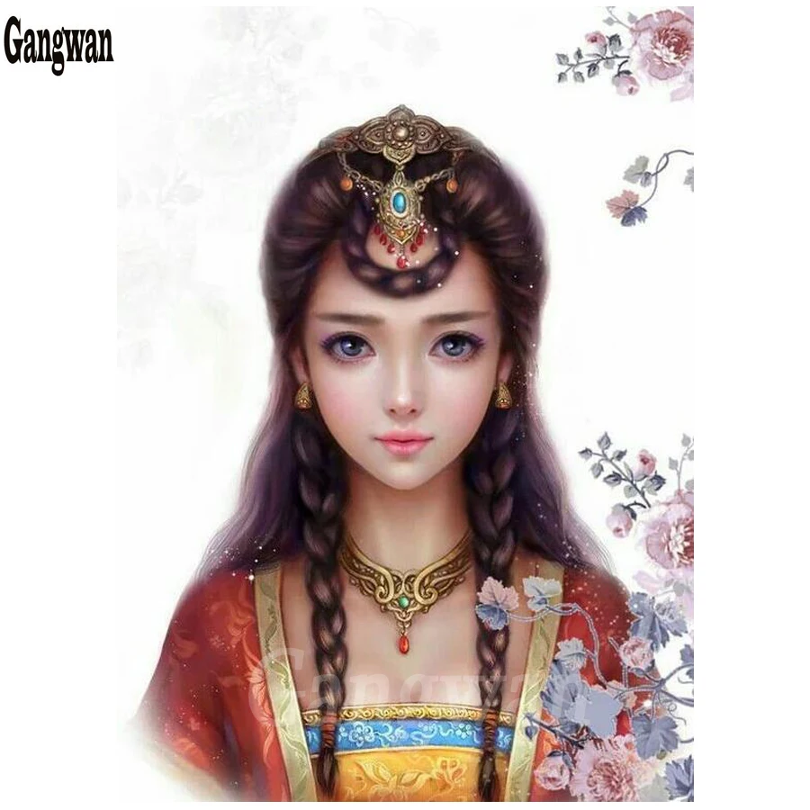 Алмазная картина 5D сделай сам для Восточной женщины Японская женщина старинная