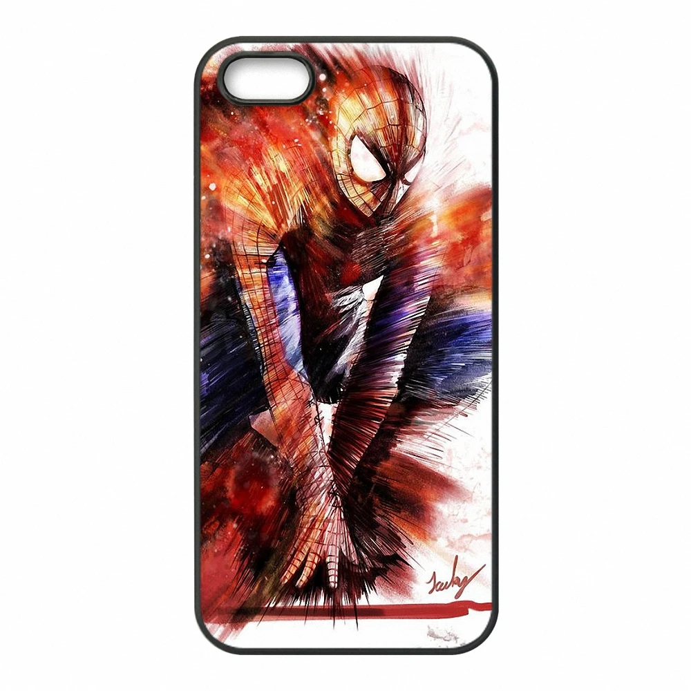 Чехол для телефона KETAOTAO Marvel Человек-паук s для iPhone 4S SE 5 6 5C 5S 6S 7 8 SE 5Plus XR XS Max чехол из мягкого ТПУ резины и силикона - Цвет: Темно-серый