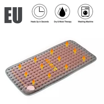 

Electric Heating Pad Shoulder Neck Back Spine Leg Pain Relief Warmer Helps Relax Tight 6 Level Three Plug Type